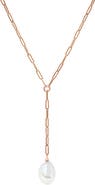 EFFY 14K Yellow Gold Freshwater Pearl Lariat Necklace