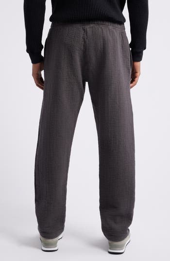 STANDARD ISSUE Sashiko Puckered Drawstring Slacker Pants