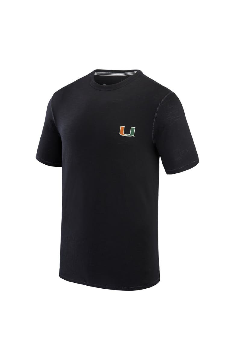 Tommy Bahama Men's Tommy Bahama Black Miami Hurricanes Sport Bali Beach T-Shirt, Alternate, color, 