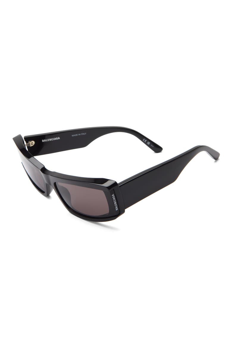66mm Cat Eye Sunglasses, Alternate, color, BLACK BLACK GREY