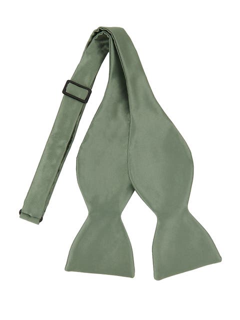 Solid Satin Bow Tie