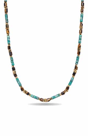 EYE CANDY LOS ANGELES Men's Landon Stone Beaded Necklace