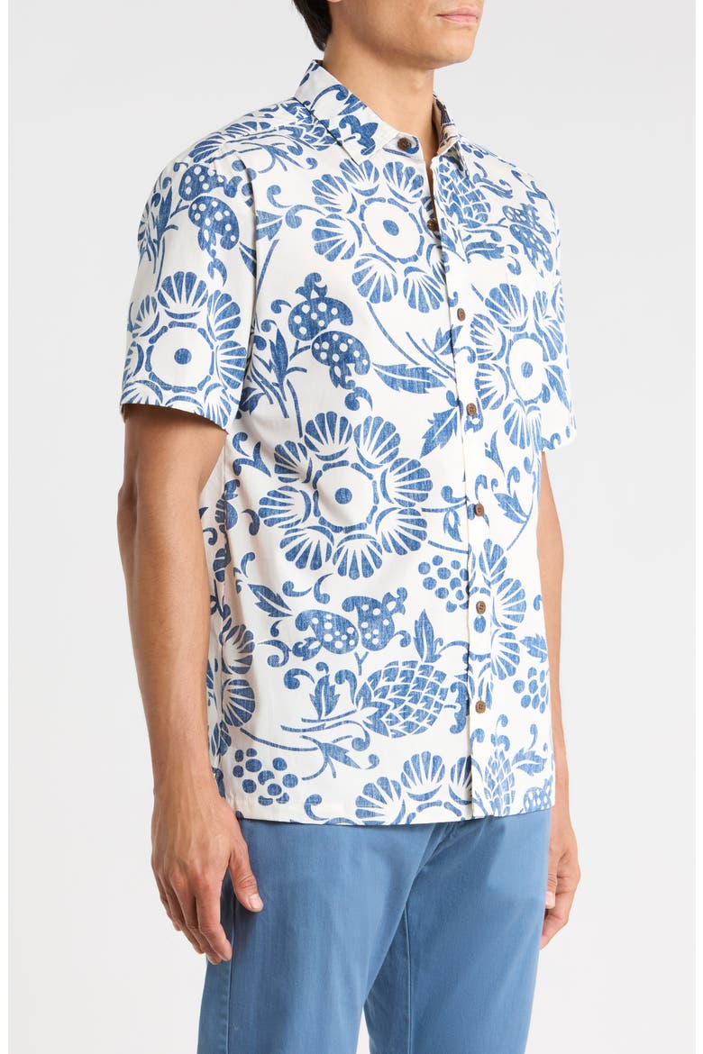 Duke's Pareo Trim Fit Sport Shirt, Alternate, color, IVORY