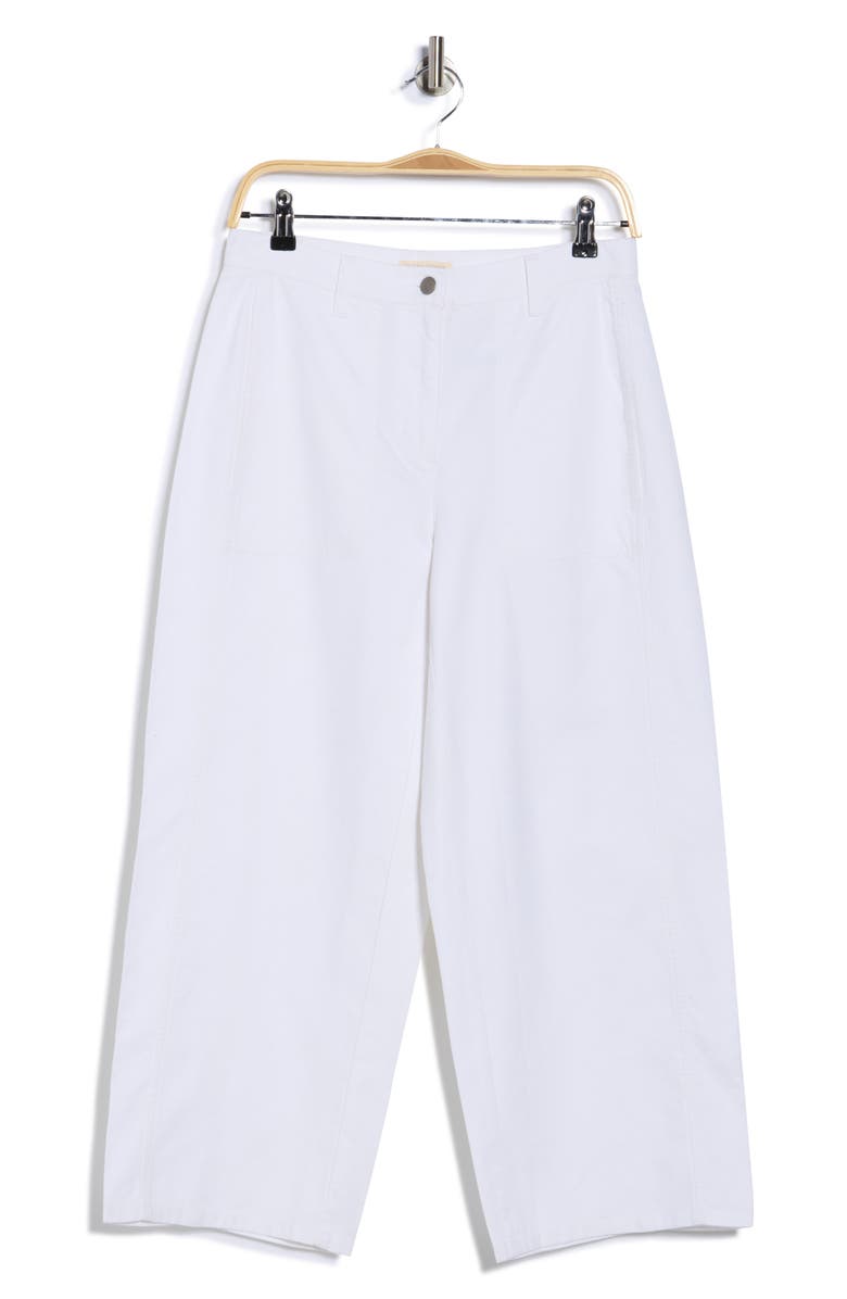 Eileen Fisher Crop Hemp Wide Leg Pants, Main, color, White