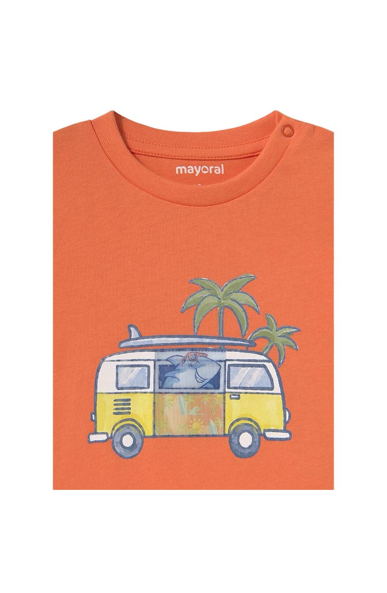 Mayoral Shark Summer Adventure T-Shirt, Alternate, color, Coral