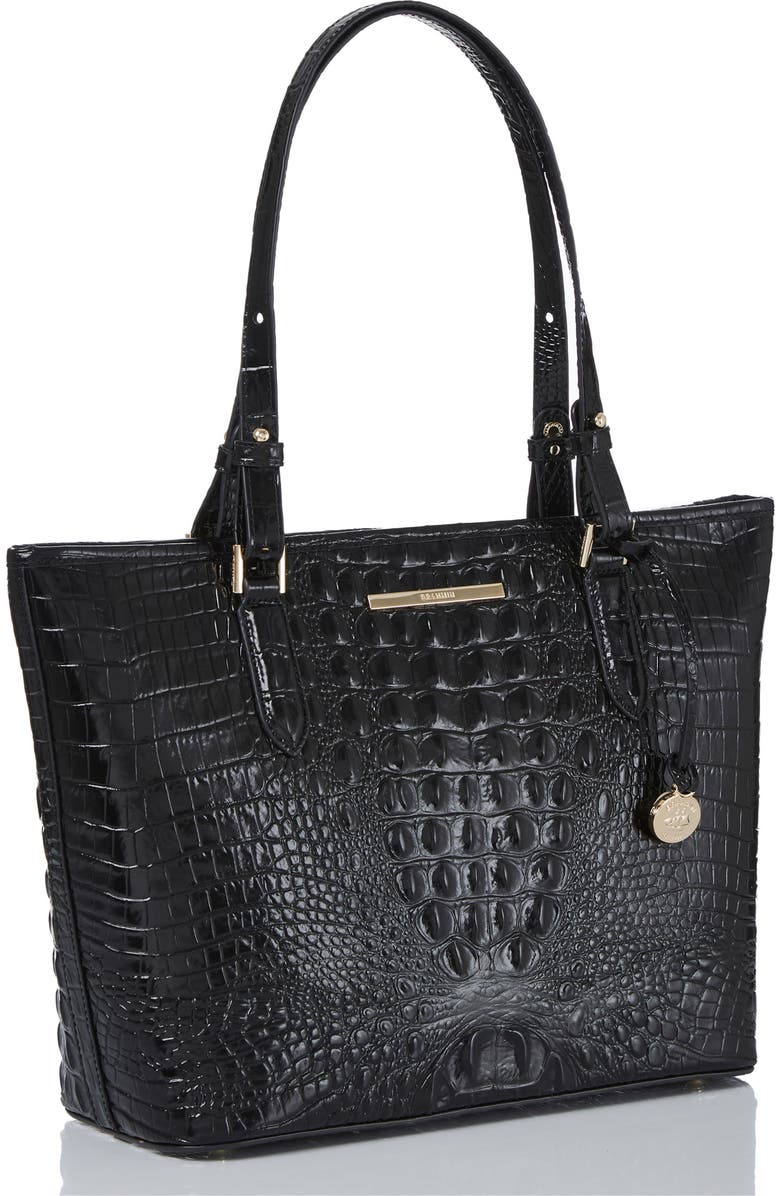 Brahmin Medium Asher Croc Embossed Leather Tote, Alternate, color,