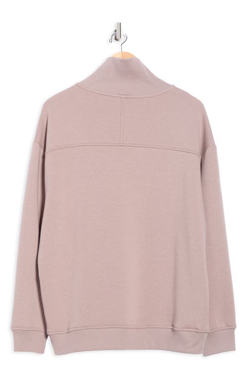 Apana Summit Quarter Zip Sweatshirt In Brown
