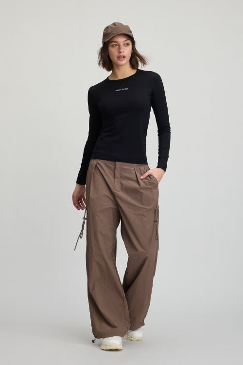 Cozy Zero 100% Merino Lightweight Soft L/s Crew In Black