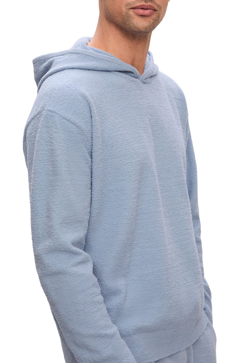 Recycled Bouclé Lounge Hoodie, Alternate, color, WEDGEWOOD BLUE