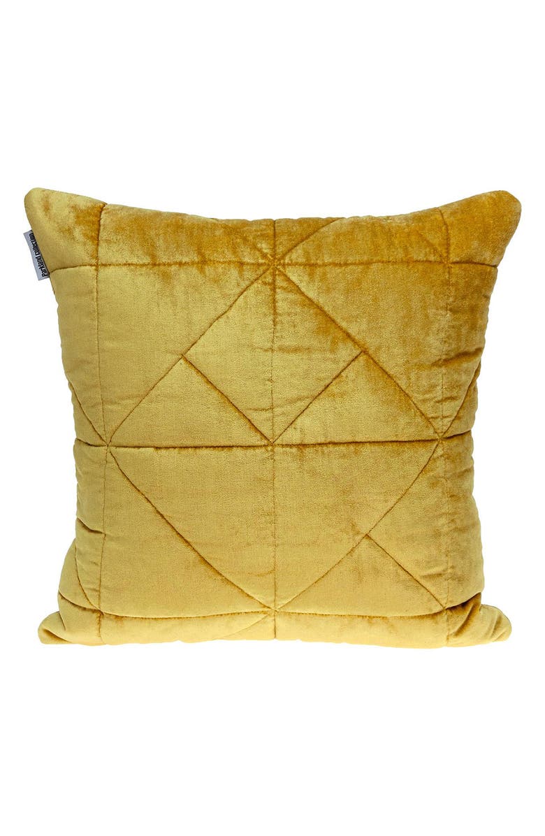 PARKLAND COLLECTION Zoe Quilted Throw Pillow, Main, color, Yellow