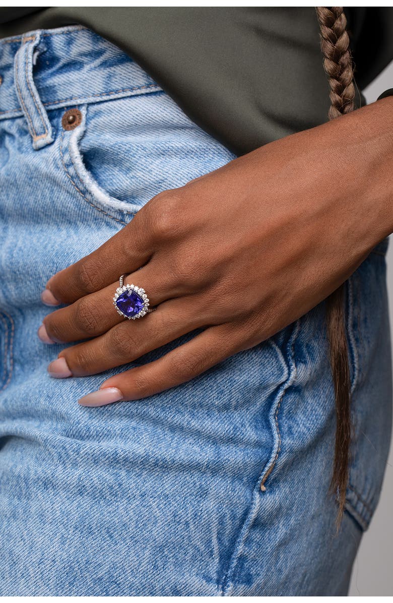 Bony Levy Collector's 18K Gold Tanzanite & Diamond Ring, Alternate, color, 