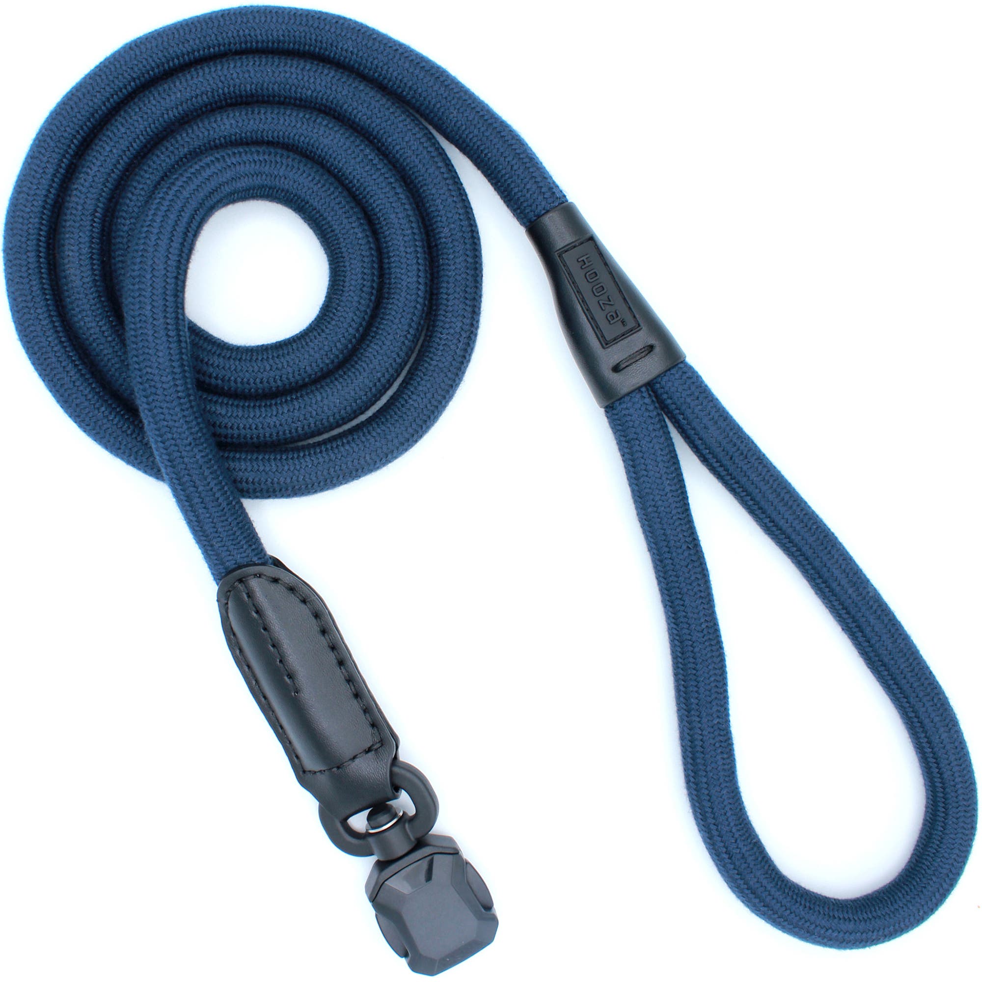 HOOZA Rope Dog Leash 1 Inch x 5 Feet in Blue 