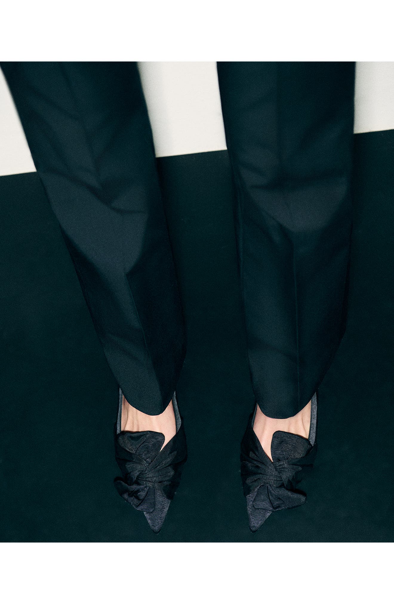 MANGO Slingback Pointed Toe Kitten Heel Pump, Alternate, color, 