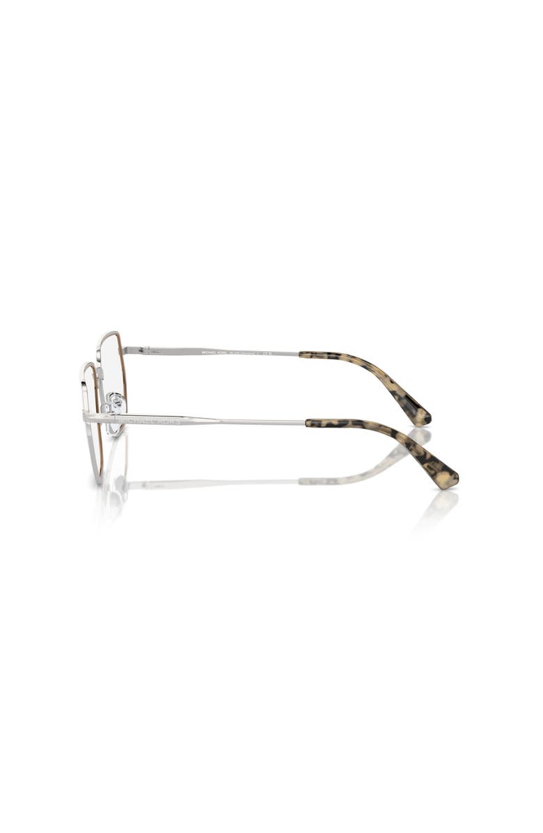 Michael Kors 56mm Irregular optical glasses, Alternate, color, Silver