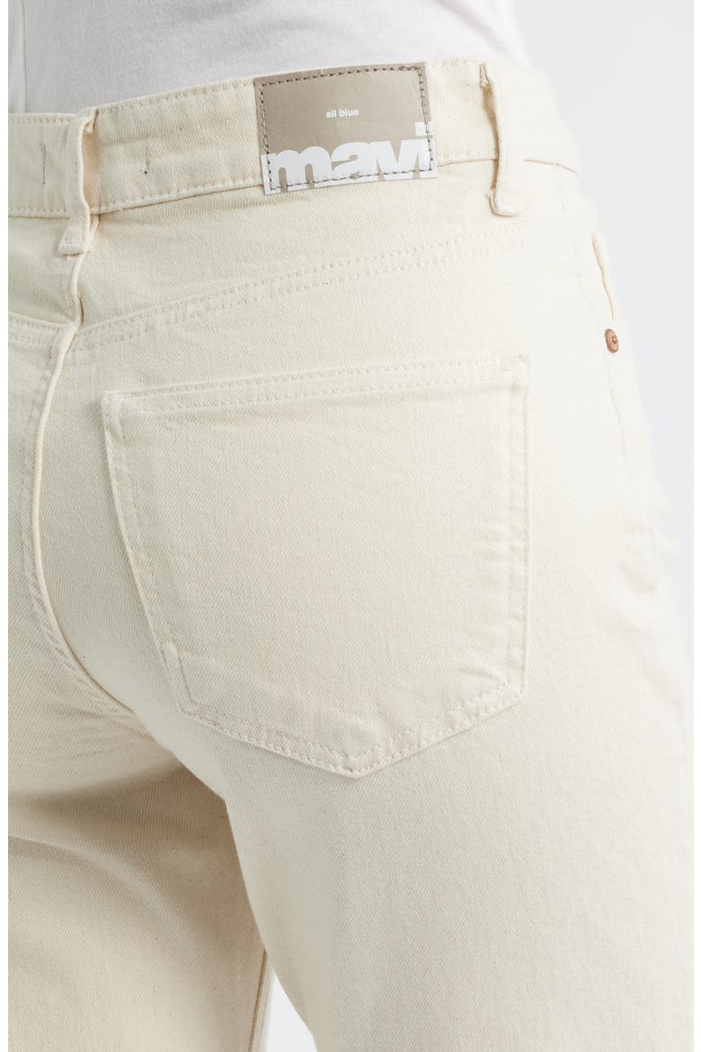 New York High Waist Straight Leg Crop Jeans, Alternate, color, BEIGE CLASSIC BLUE