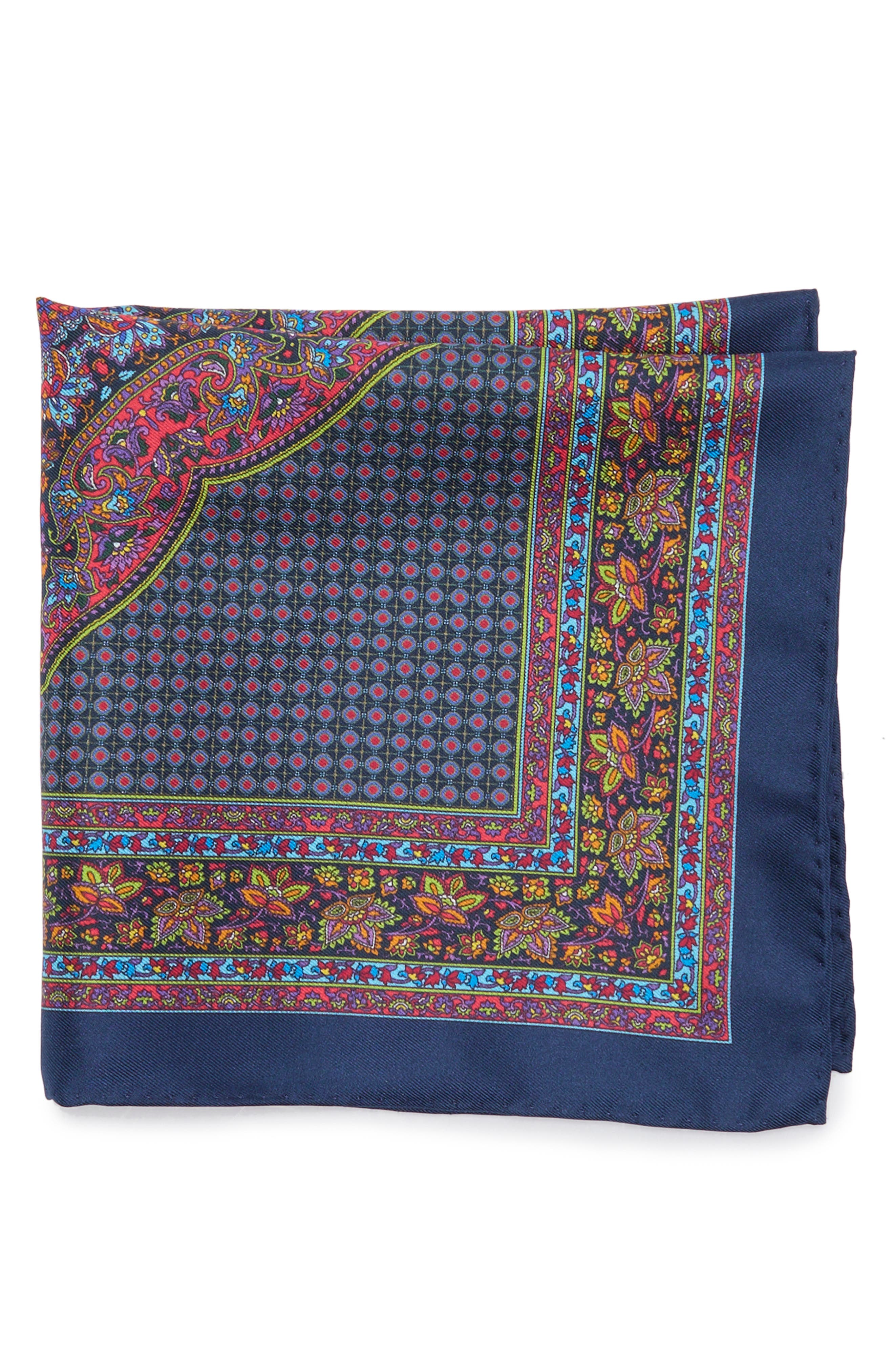 Paisley Floral Pocket Square