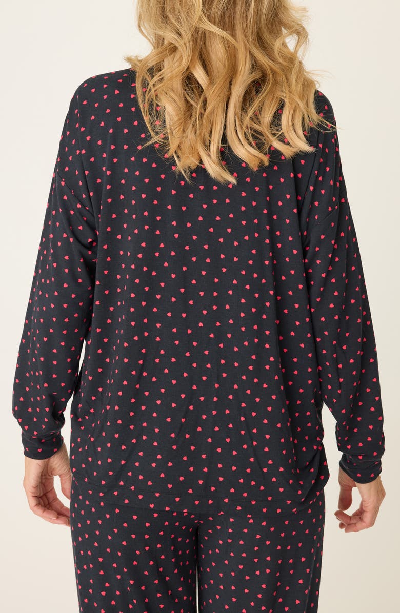 PJ Salvage Sweet Dreams Jersey Pajama Top, Alternate, color, 