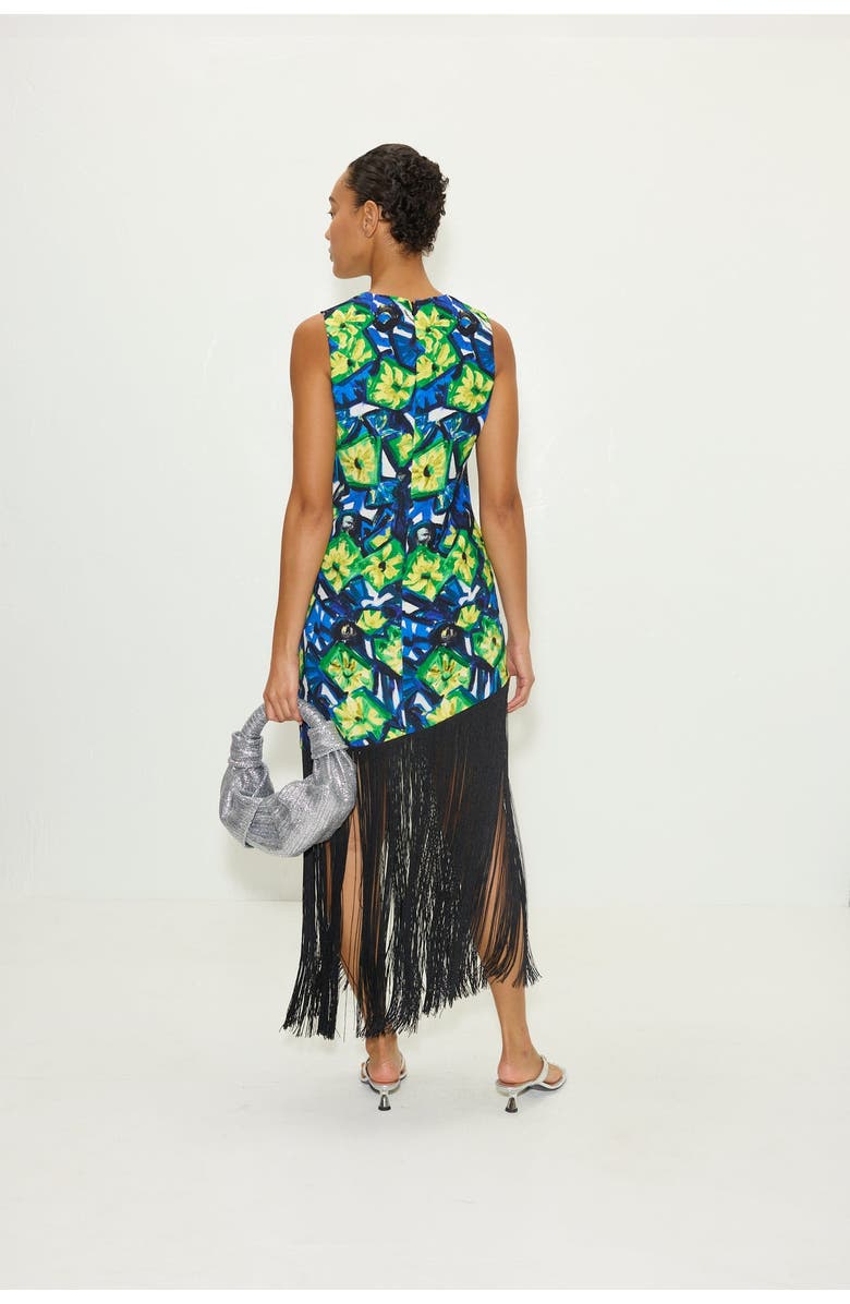 SIMONMILLER Casablanca Fringe Dress, Alternate, color, Abstract Floral