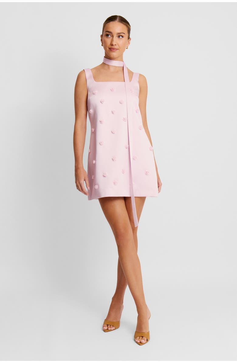 Six Stories Beaded Strappy Mini Dress, Main, color, Lilac