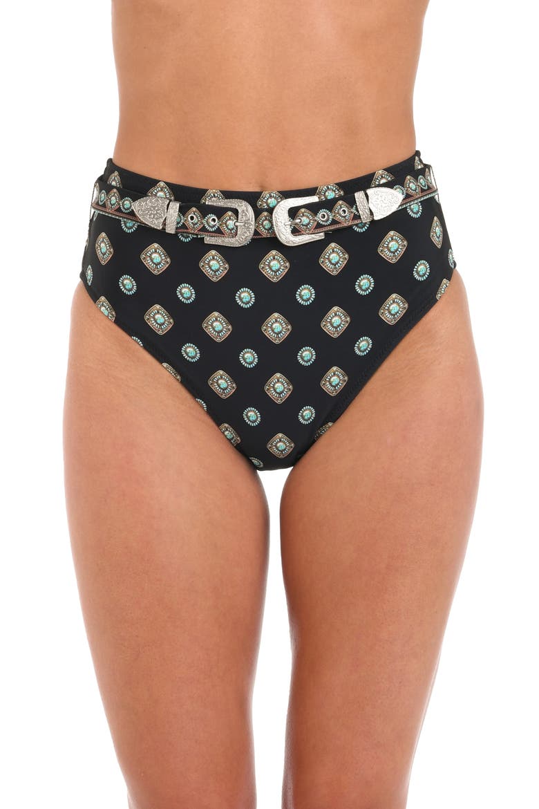 Vanessa Southwestern Bikini Bottoms, Main, color, BLACK
