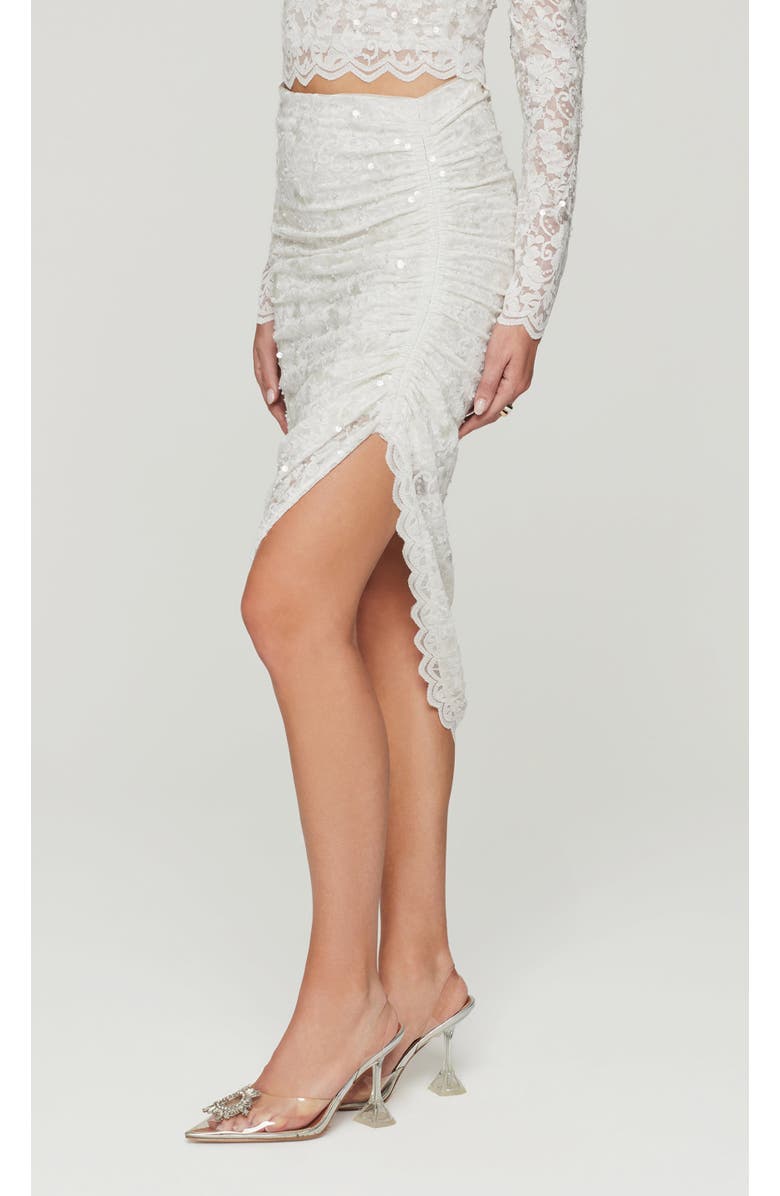 Generation Love Nellia Sequin Lace Skirt, Alternate, color, White