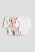 H&M 3-pack wrapover bodysuits