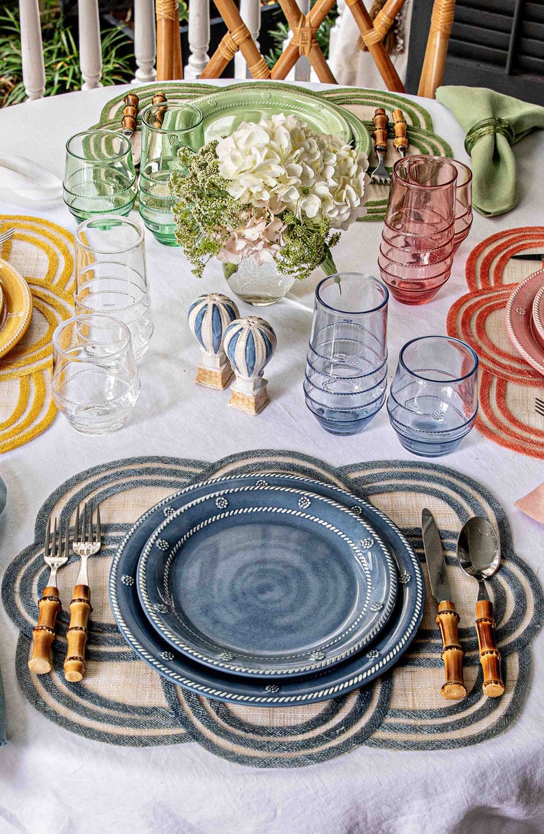 Juliska Bamboo 5-Piece Flatware Place Setting, Alternate, color, Silver/ Bamboo Natural