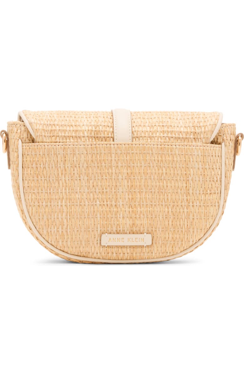 Anne Klein Woven Saddle Crossbody Bag, Alternate, color,