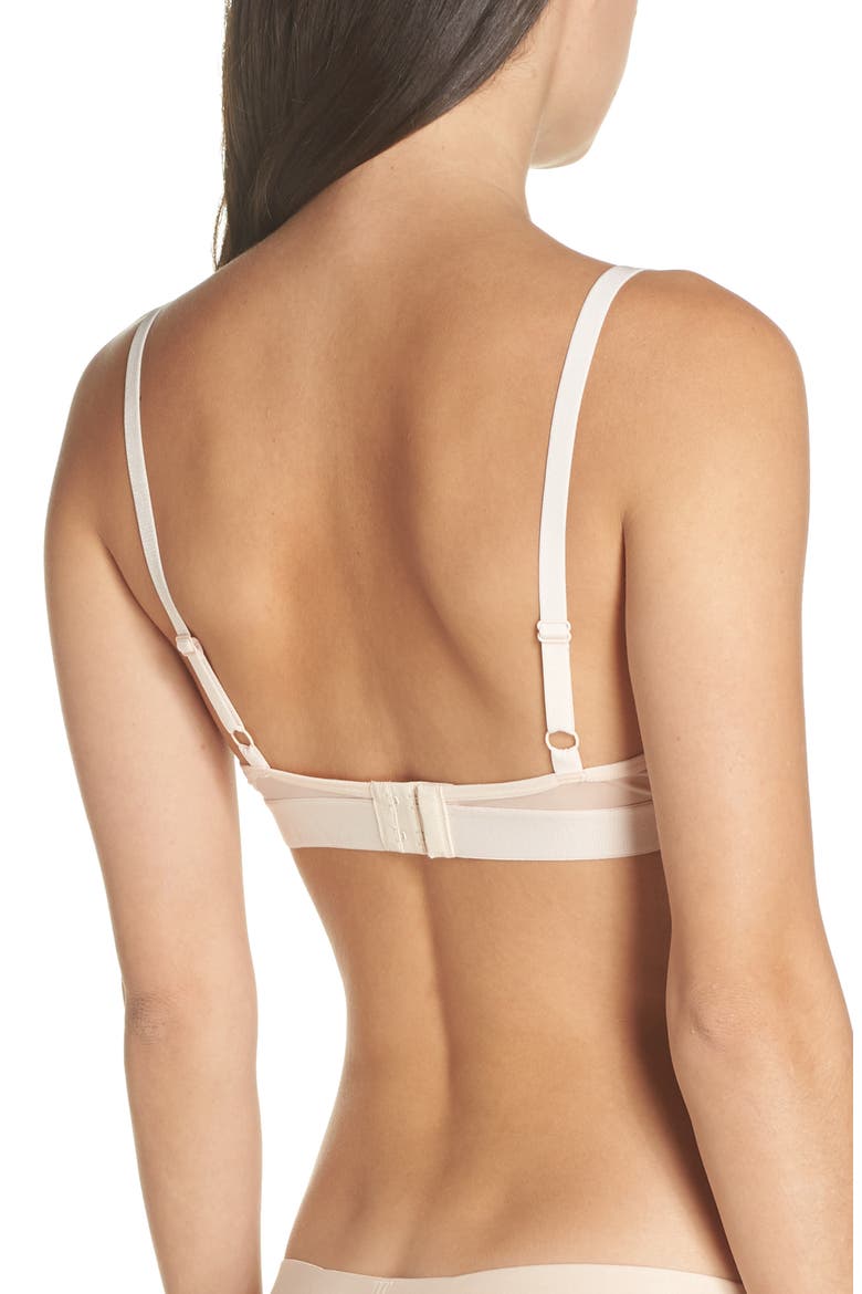 Silky Demi Bra, Alternate, color, PEACH