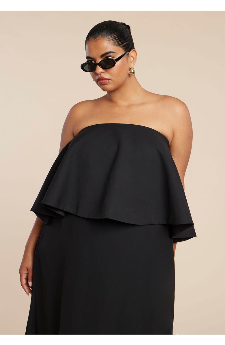 ELOQUII Peplum Bodice Gown, Alternate, color, 