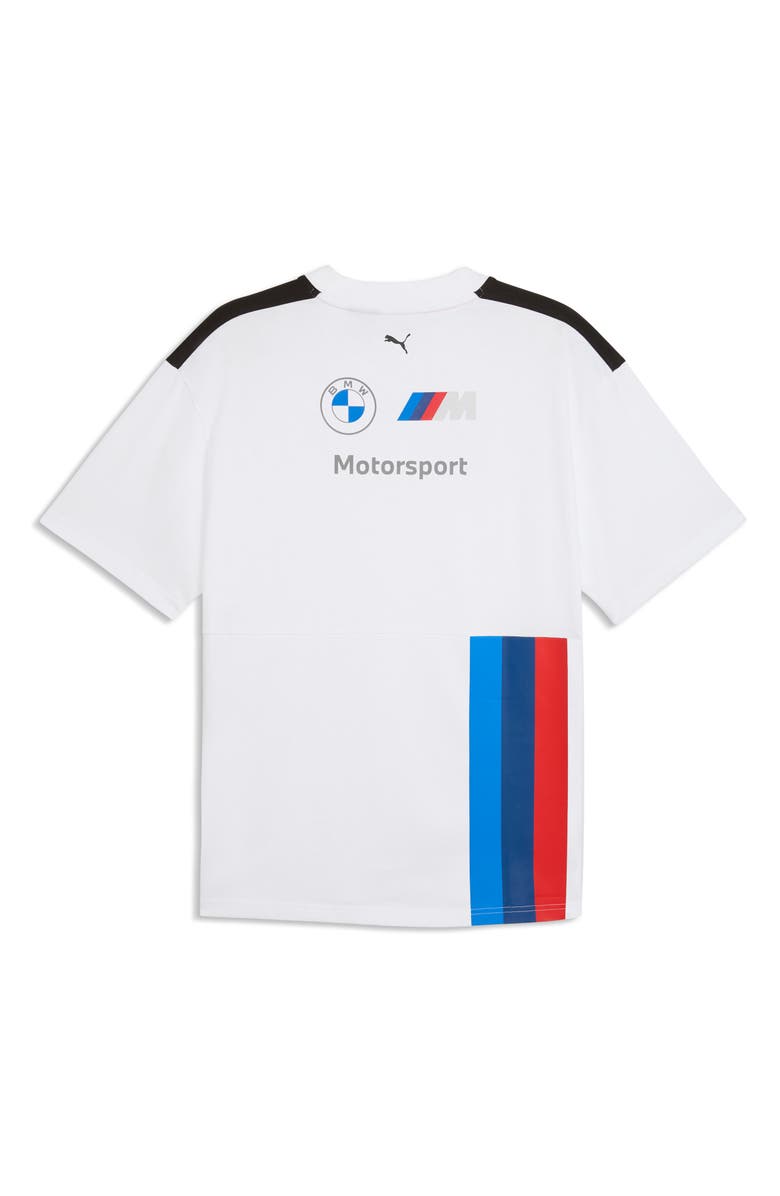PUMA x BMW Replica Drivers Cotton Graphic T-Shirt, Alternate, color, Puma White
