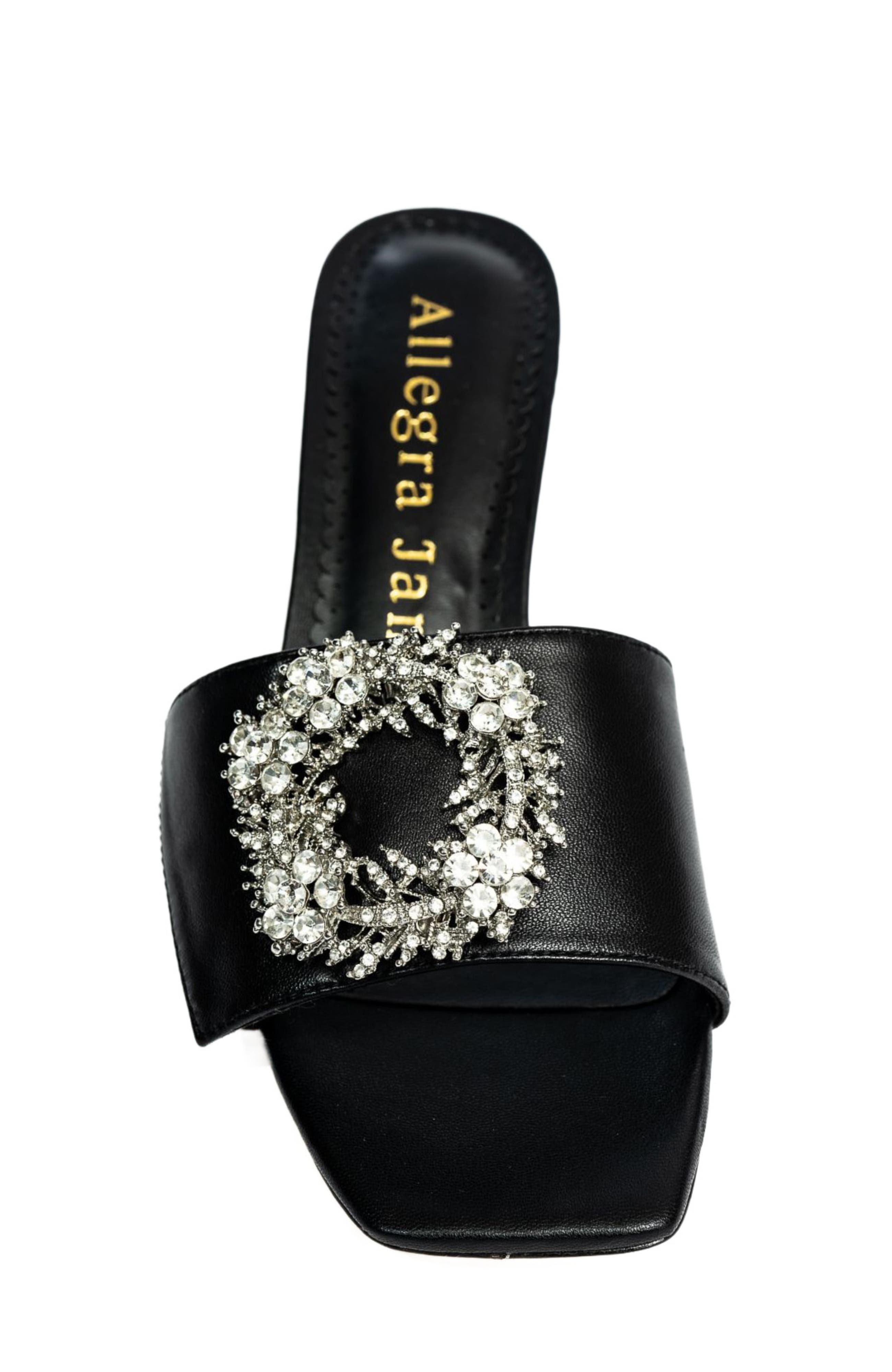 Allegra James Harper Leather Sandal, Alternate, color, 