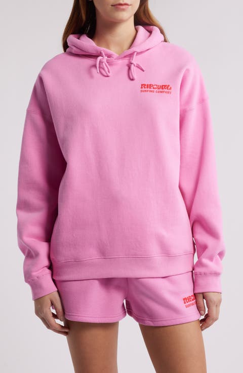 Surf Puff Print Graphic Hoodie