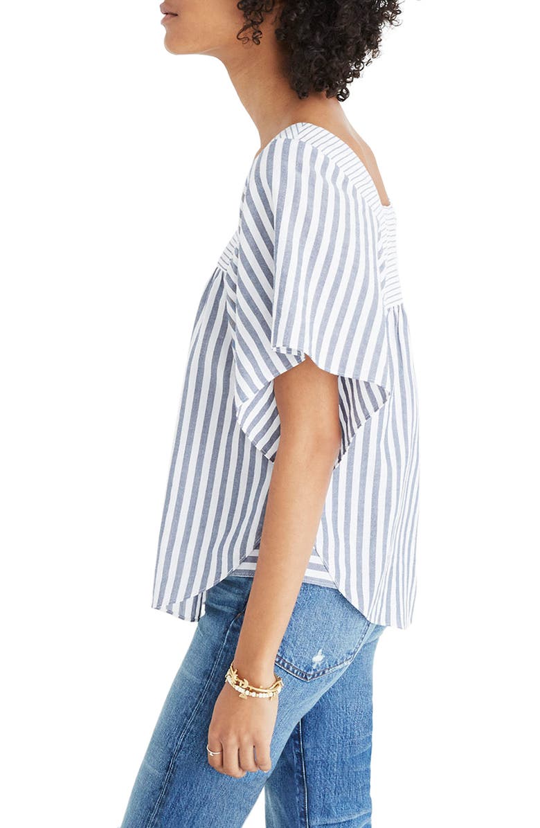 Madewell Stripe Butterfly Top, Alternate, color, 