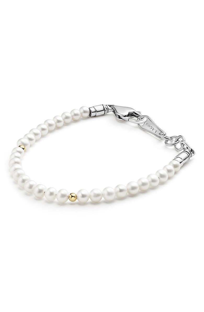 LAGOS Kids' Cultured Pearl Bracelet, Main, color, Pearl