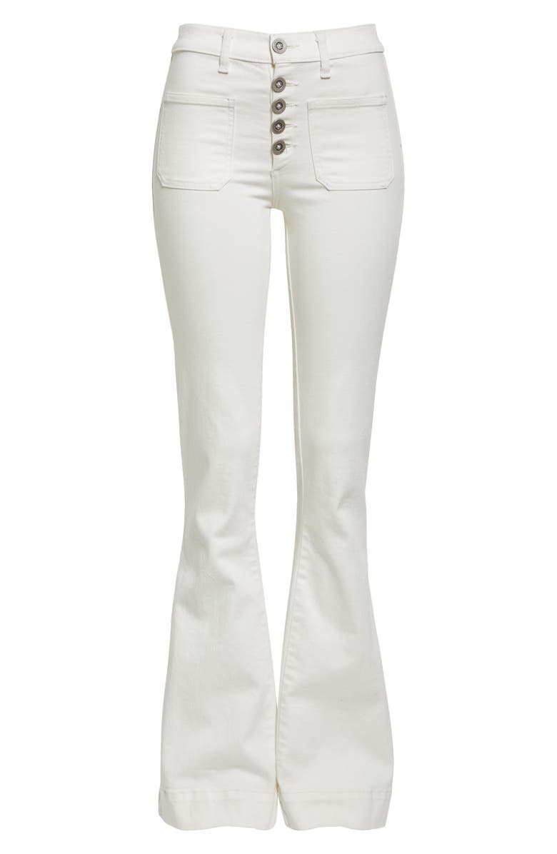 Ramy Brook Cindy Exposed-Button Fly Wide Leg Jeans, Alternate, color, 