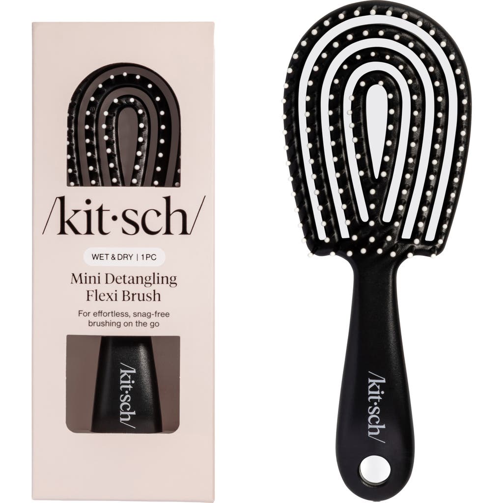 Kitsch Mini Detangling Flexi Brush In Black
