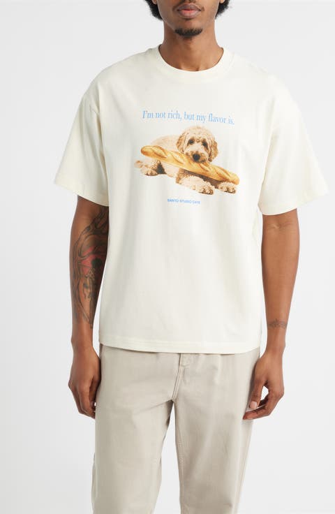 Not Rich Dog Drappo Graphic T-Shirt