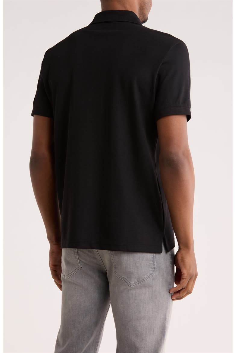 Classic Fit Embroidered Polo, Alternate, color, BLACK