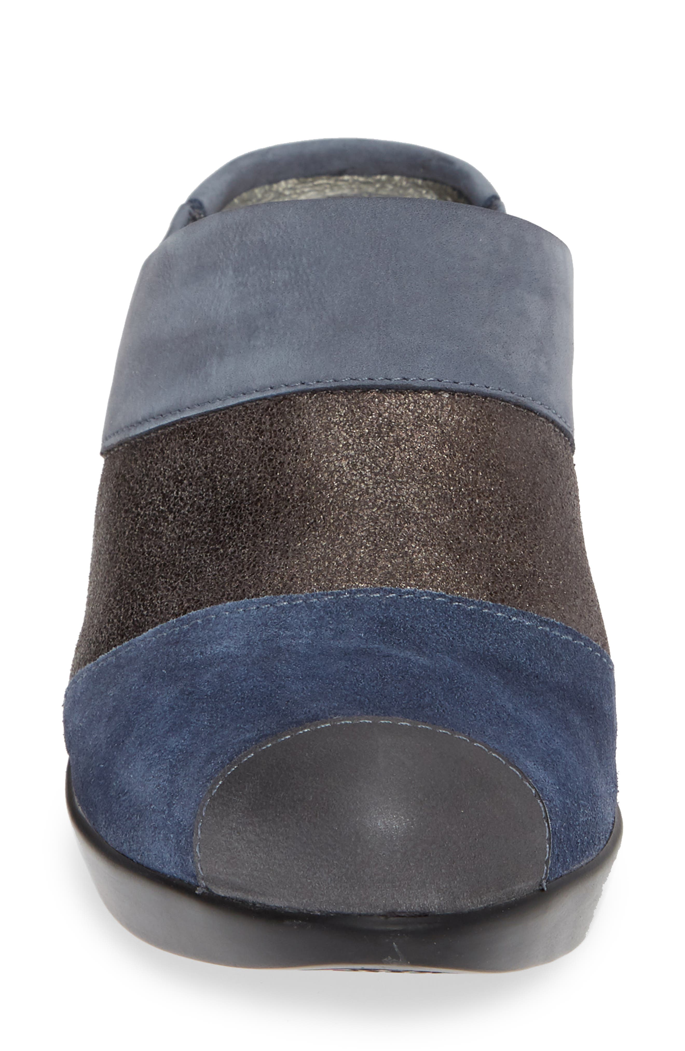 Fortuna Mule, Alternate, color, BLUE/ GREY SUEDE/ LEATHER