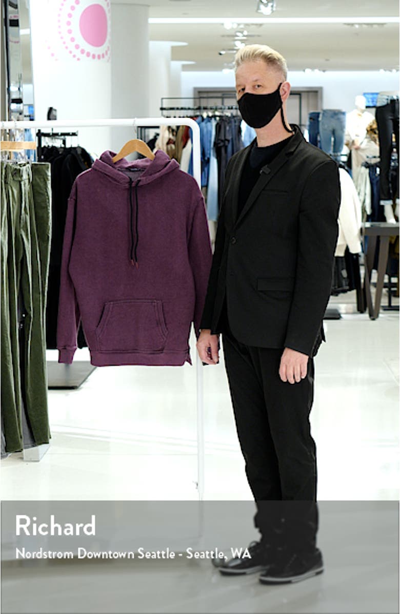 Men's Acid Wash Fleece Hoodie, sales video thumbnail