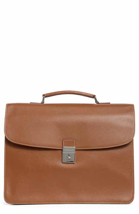 Longchamp Le Foulonne Leather Briefcase