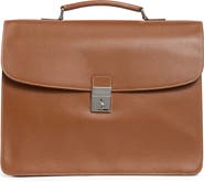 Longchamp Le Foulonne Leather Briefcase
