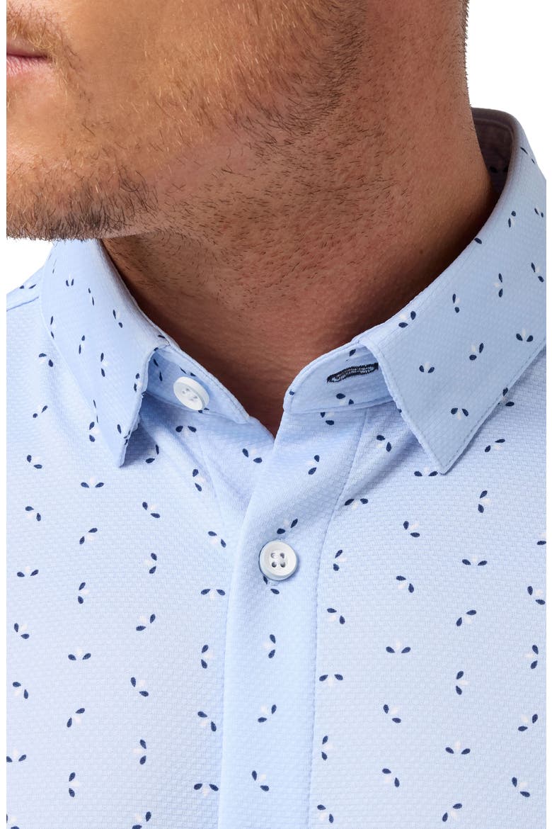 Halyard Trim Fit Floral Button-Up Shirt, Alternate, color, CLOUD BLUE SPLIT FLORAL