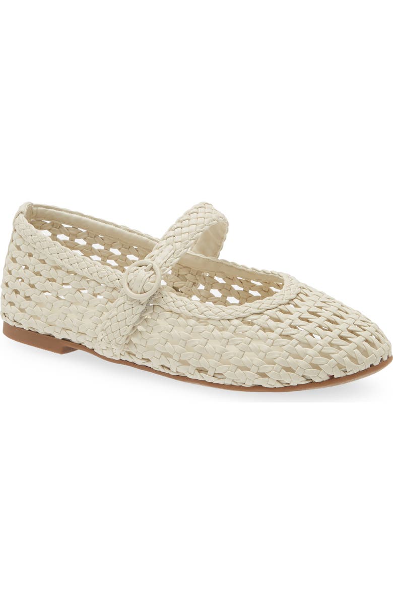 Nordstrom Kids' Addyson Woven Flat, Main, color, Ivory