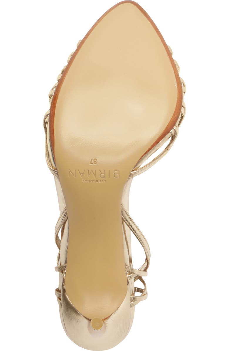 Alexandre Birman Solene Cage Sandal, Alternate, color, Golden