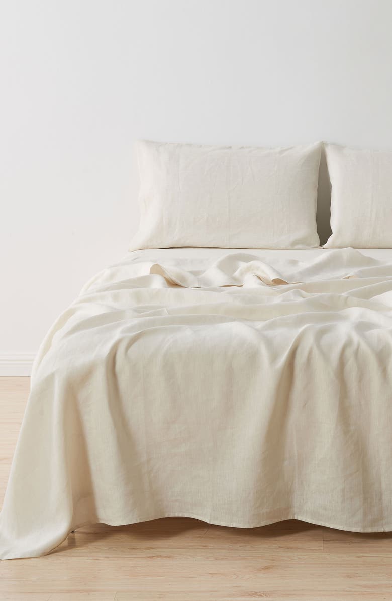 Verlee 2-Pack European Linen Pillowcases, Alternate, color, Sand