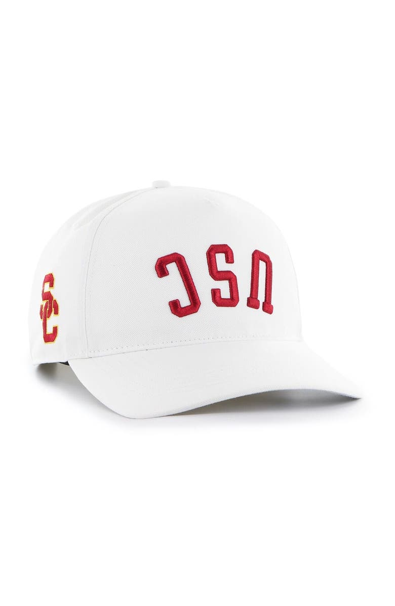 '47 Men's '47 White USC Trojans Flip Script Hitch Adjustable Hat, Main, color, 