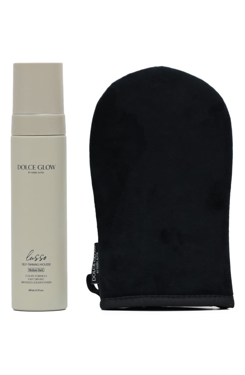 Dolce Glow by Isabel Alysa Dolce Glow Lusso Self-Tanning Mousse + Application Mitt Set $60 Value, Alternate, color,