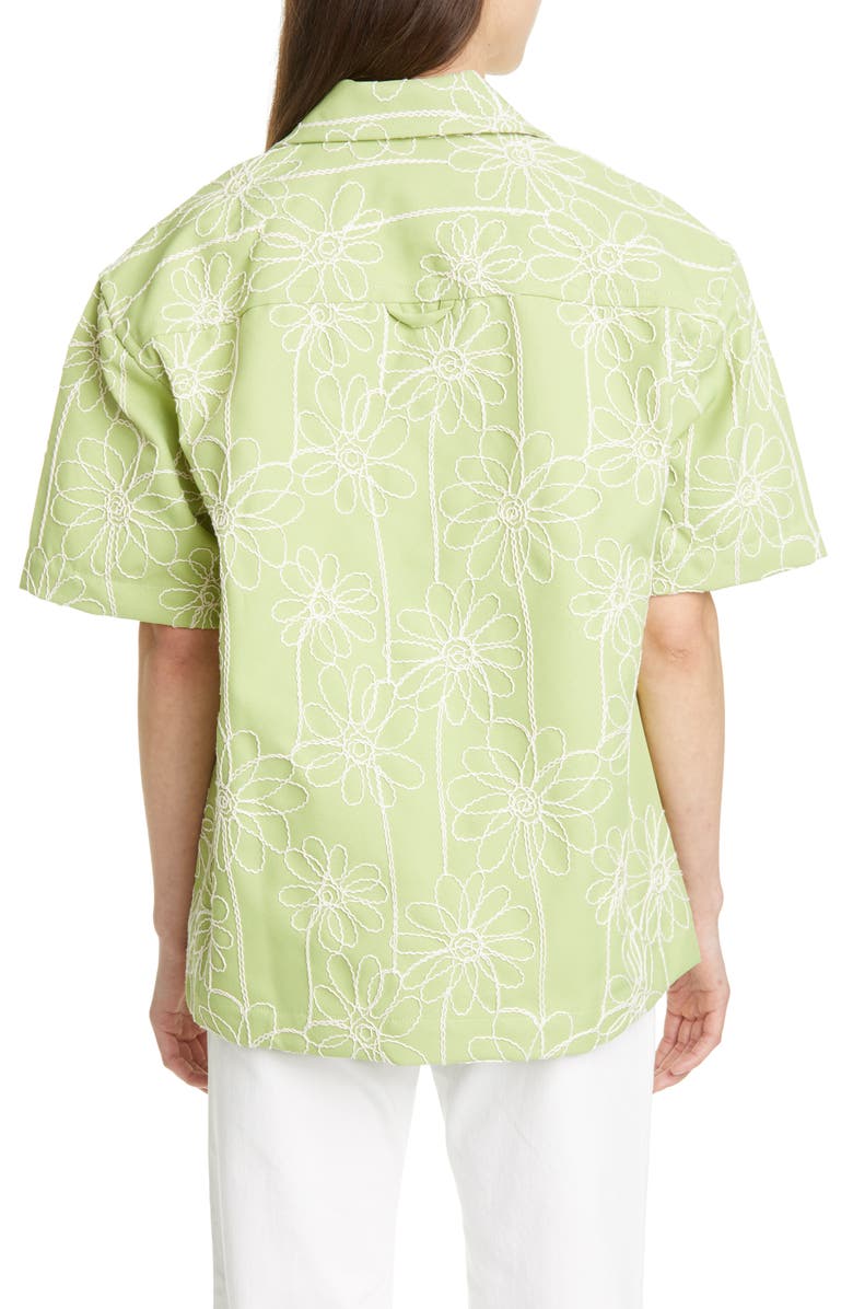 Jacquemus Embroidered Twill Shirt, Alternate, color,